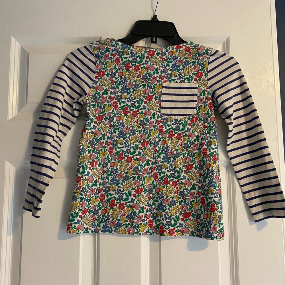 Mini Boden Size 8-9Y Hopscotch Long Sleeve Shirt